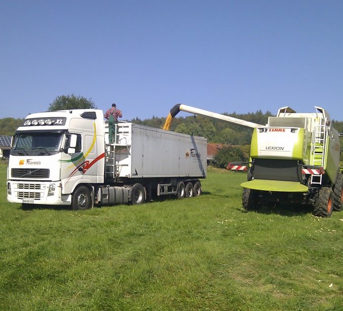 Collecte de céréales à Durmenach et Huningue en Alsace Wittenheim